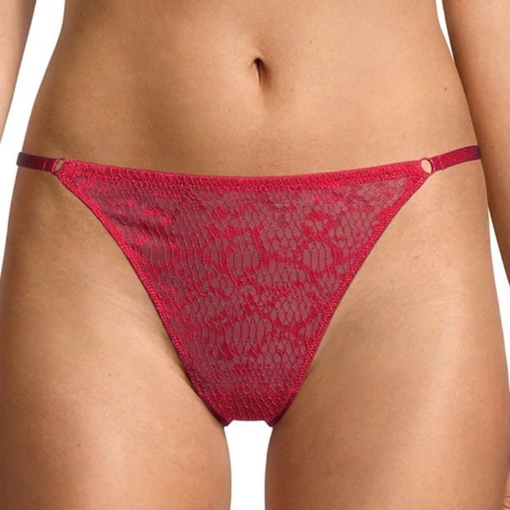 Set of 2! Free People Tameeka Undie Panties in Berry Electric Size Small, NEW